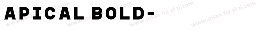 apical bold字体转换